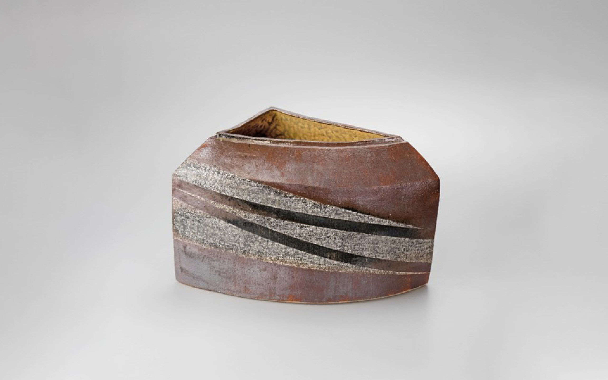 法勝寺焼　松花窯　四代　安藤真澄　花瓶　壺 法勝寺焼 松花窯 四代 安藤真澄 花瓶 壺